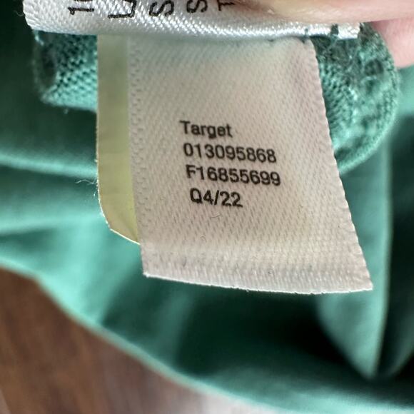 Universal Thread Ruched Side Knee Length T-shirt Dress WMNS XS Green Crew SS - Picture 8 of 12